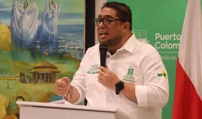 Plinio Cedeño, alcalde de Puerto Colombia.