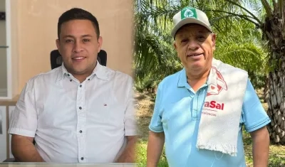 Los alcaldes de Hatonuevo, Hassan David Palmezano Romero, y Distracción, Jacob Arnaldo Brito Brito.