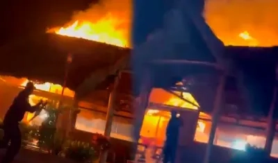 Imágenes del incendio.