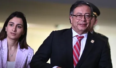 Laura Sarabia y el Presidente Gustavo Petro.
