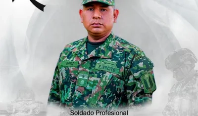 Soldado profesional Daniel Ortiz Conde. 