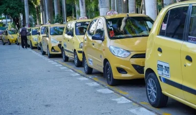 Taxis en Barranquilla.
