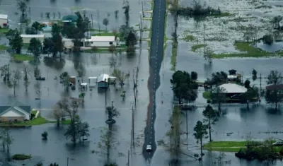 Inundaciones en el estado de Texas este viernes. 