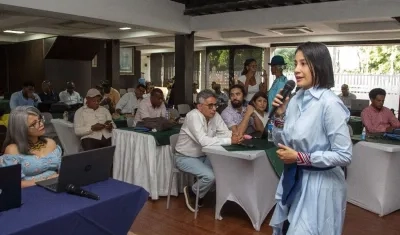 La viceministra de Minas, Sorrel Aroca.