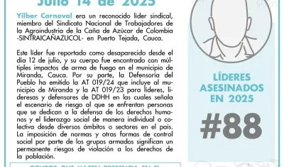 Pronunciamiento de Indepaz.