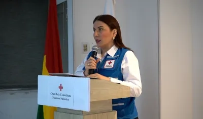 Zuleima Radi Sagbini, directora ejecutiva de la Cruz Roja Seccional Atlántico.