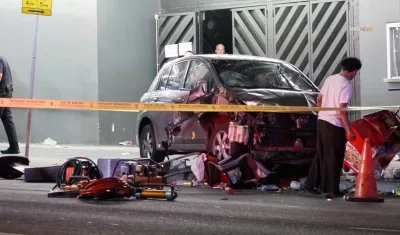 Accidente en Los Ángeles.