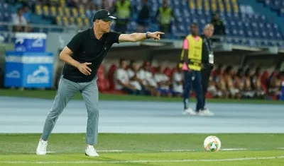 Alfredo Arias dirigió su primer partido como técnico del Junior en Barranquilla.