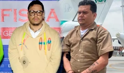 Jorge Eliécer Díaz, alias 'Castor', y Digno Palomino. 