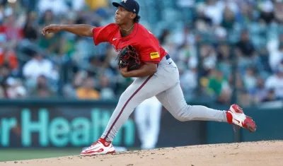 Didier Fuentes realizó su cuarta apertura en Grandes Ligas con los Bravos de Atlanta.