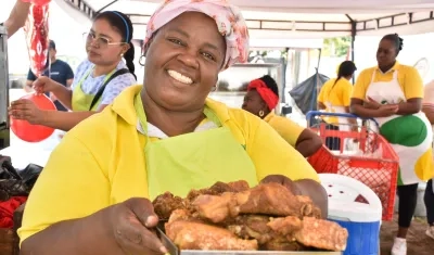 Diferentes platos durante el festival. 