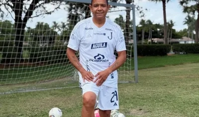 Iván René Valenciano, exfutbolista barranquillero. 