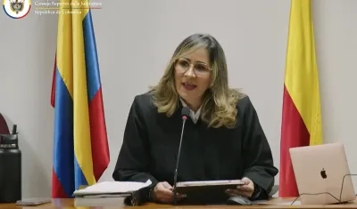 La jueza Sandra Heredia.