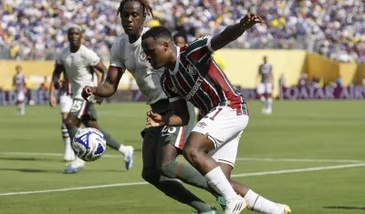 Jhon Arias durante el partido de semifinal del Mundial de Clubes contra el Chelsea. 