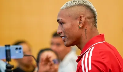 Jermein Peña, defensa central del Junior. 