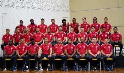 La plantilla completa del Junior presentada este martes. 