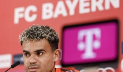 Luis Díaz dio este jueves su primera rueda de prensa como jugador del Bayern Múnich.