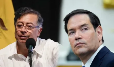 El Presidente Gustavo Petro y el secretario de Estado de EE.UU., Marco Rubio.