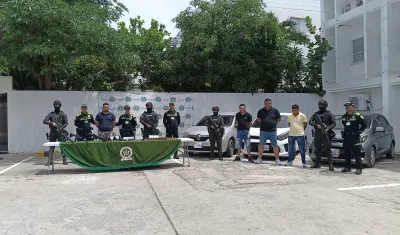 Julio Orlando Hugueth, Davier Eduardo Ramírez, Oscar Javier Vaquiro y Pedro Pablo Ochoa. 