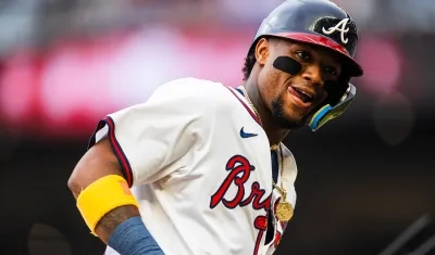 El venezolano Ronald Acuña Jr. participante en el Derby de Jonrones. 