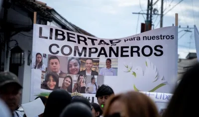 Funcionarios secuestrados en el Cauca.