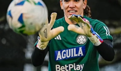 Katherine Tapia, portera de la Selección Colombia femenina. 