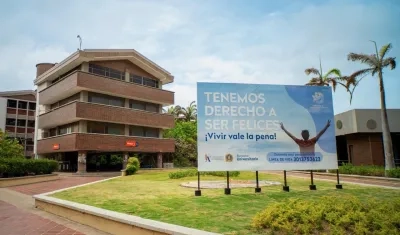 Fachada de la Universidad del Atlánrico, sede norte. 