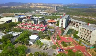 Instalaciones de la Universidad del Atlántico. Imagen panorámica. 