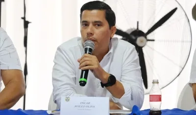 El alcalde de Polonuevo, Óscar Avilez.