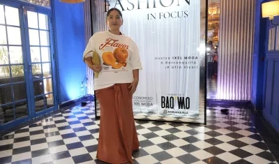 Flor Chaparro durante el lanzamiento del Congreso Latinoamericano Ixel Moda 2025. 