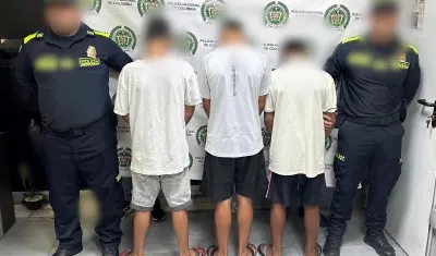 Los adolescentes aprehendidos.