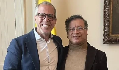 Alfredo Saade y Gustavo Petro. 