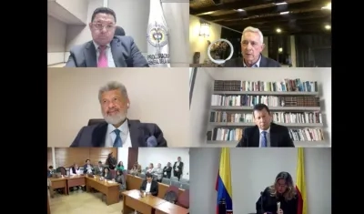 Aspecto de la audiencia de este viernes. 