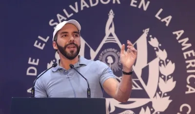 El presidente de El Salvador, Nayib Bukele.