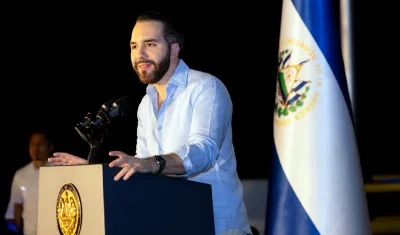 El presidente de El Salvador, Nayib Bukele.