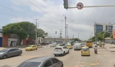 Calle 72 con la Vía 40.