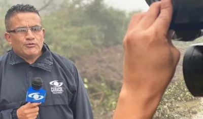 El periodista Fredy Calveche.