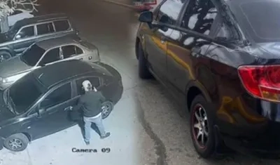 Uno de los vehículos robados. 