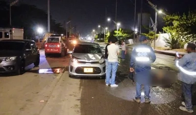 Vehículo conducido por Julián Andrés Martínez Carrillo.