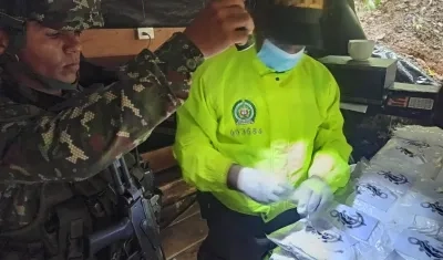 Incautación de cocaína. 