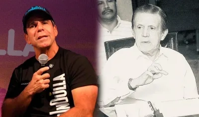 El alcalde de Char, Alejandro Char, y Juan B. Fernández.