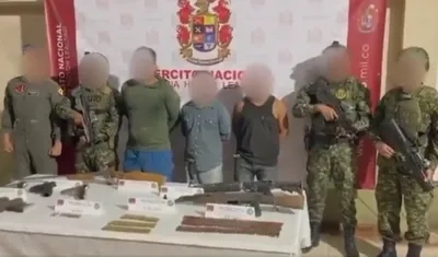 Presuntos integrantes del 'Clan del Golfo'. 