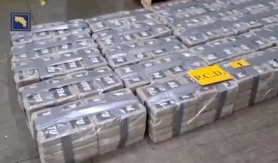 Cocaína incautada en Costa Rica. 