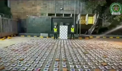 Uno de los cargamentos de cocaína incautados por la Policía este año en el país. 