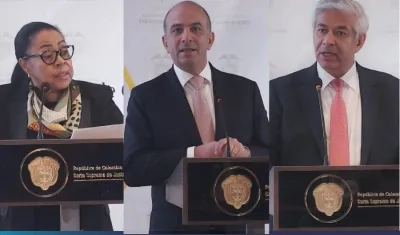 María Balanta, Carlos Camargo y Jaime Tobar.