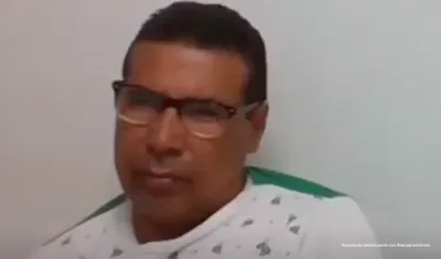 Óscar Darío Cuadrado durante la audiencia preparatoria y de juicio. 