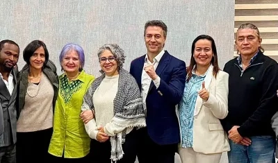 Daniel Quintero con los otros precandidatos del Pacto Histórico.