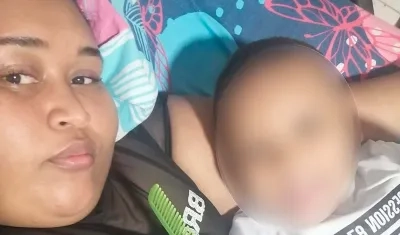 Darly y su pequeño Axel 