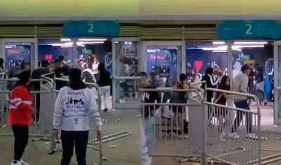 Disturbios esta noche en el Movistar Arena. 