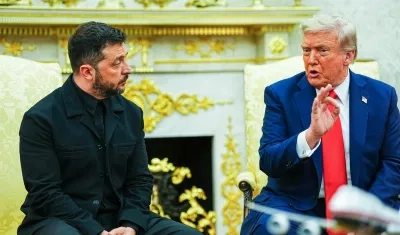 Donald J. Trump y Volodímir Zelenski